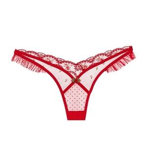 SOLD For Love and Lemons Victoria's Secret Valentine's Day Rouge Thong Panty